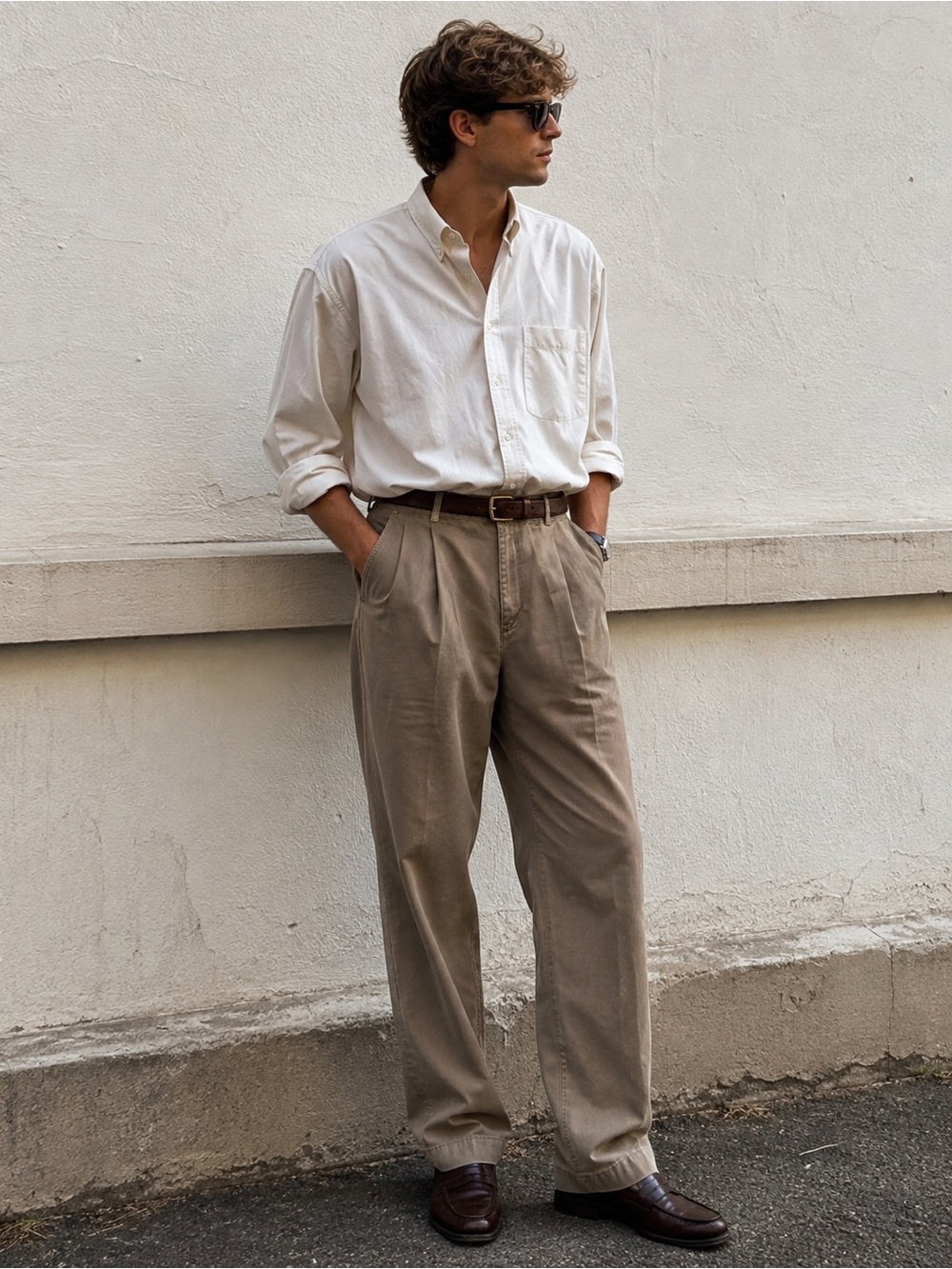 Vintage Abercrombie & Fitch Pleated/High Waist/ Wide Leg Pants 34x32